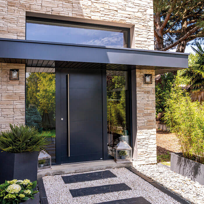 Porte d'entrée aluminium