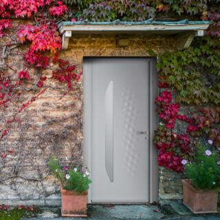 Porte d'entrée acier Bel'm, modèle Buka