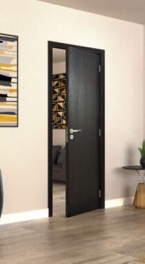 Bloc porte fin de chantier Sogal couleur noir