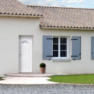 Porrte d'entrée Maugin blanc