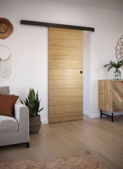 Porte coulissante sogal bois chene clair