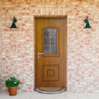 Porte d'entrée Maugin PVC aspect bois