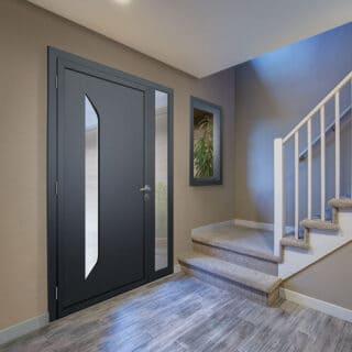 Porte d'entrée millet en PVC