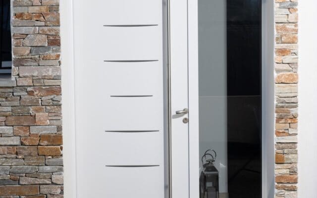 Porte d'entrée Mixte Bois Alu Bel'm v2