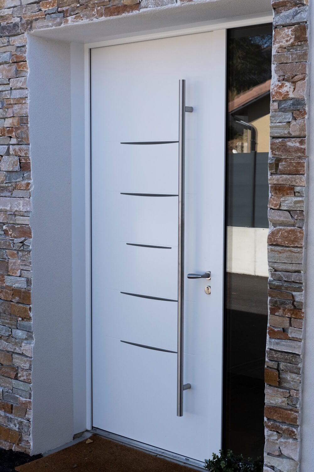 Porte d'entrée Mixte Bois Alu Bel'm